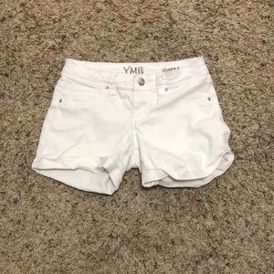 white jean kids  shorts size 10